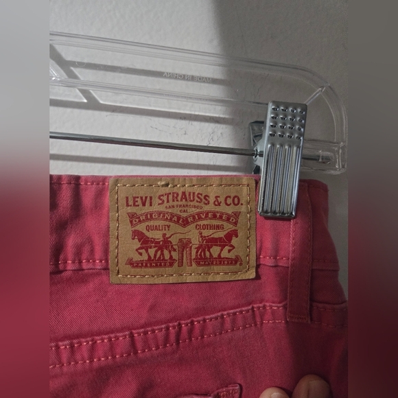 Levi's Jeans Womens 31 Pink Cotton Stretch Mid Rise Skinny 5 Pocket Casual - Picture 3 of 8